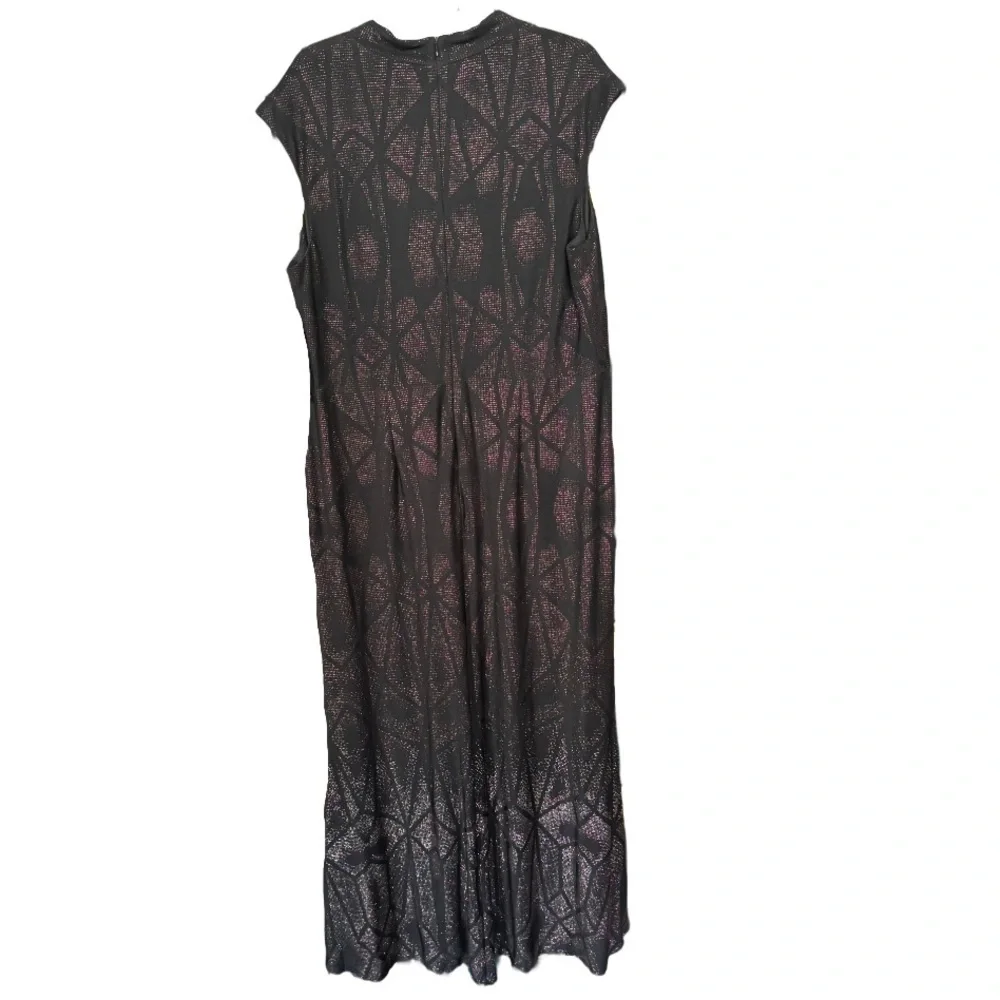 Betsy & Adam Ombré Glitter Print Gown size 18W NWT - Picture 8 of 10